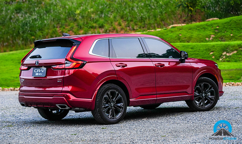 Ngoại thất Honda CR-V 2023 bản hybrid, mẫu xe ô tô Honda sắp ra mắt tại Việt Nam.