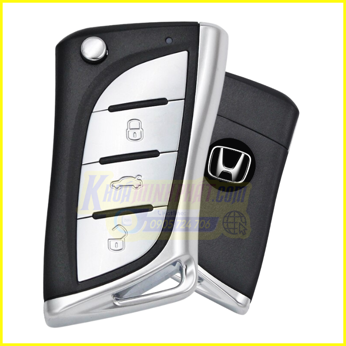 Mẫu chìa khóa remote V19 cho xe ô tô Honda Civic 2008