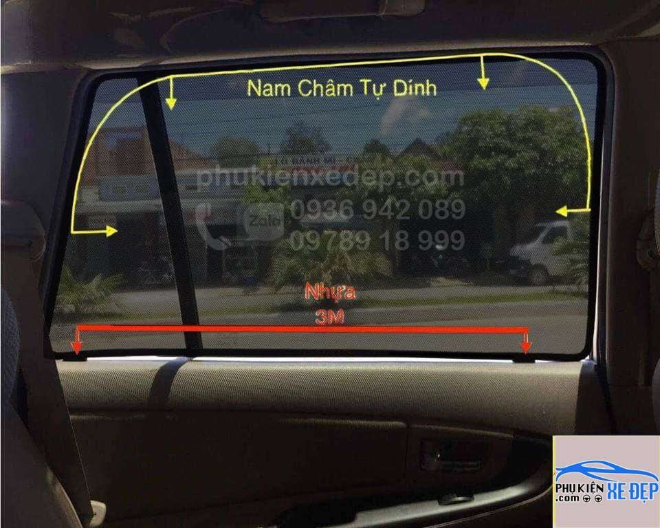 Hướng dẫn lắp đặt rèm che nắng nam châm cho cửa sau xe Chevrolet