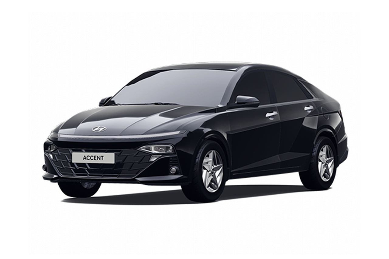 Hyundai Accent 2025 màu đen quyền lực và lịch lãm