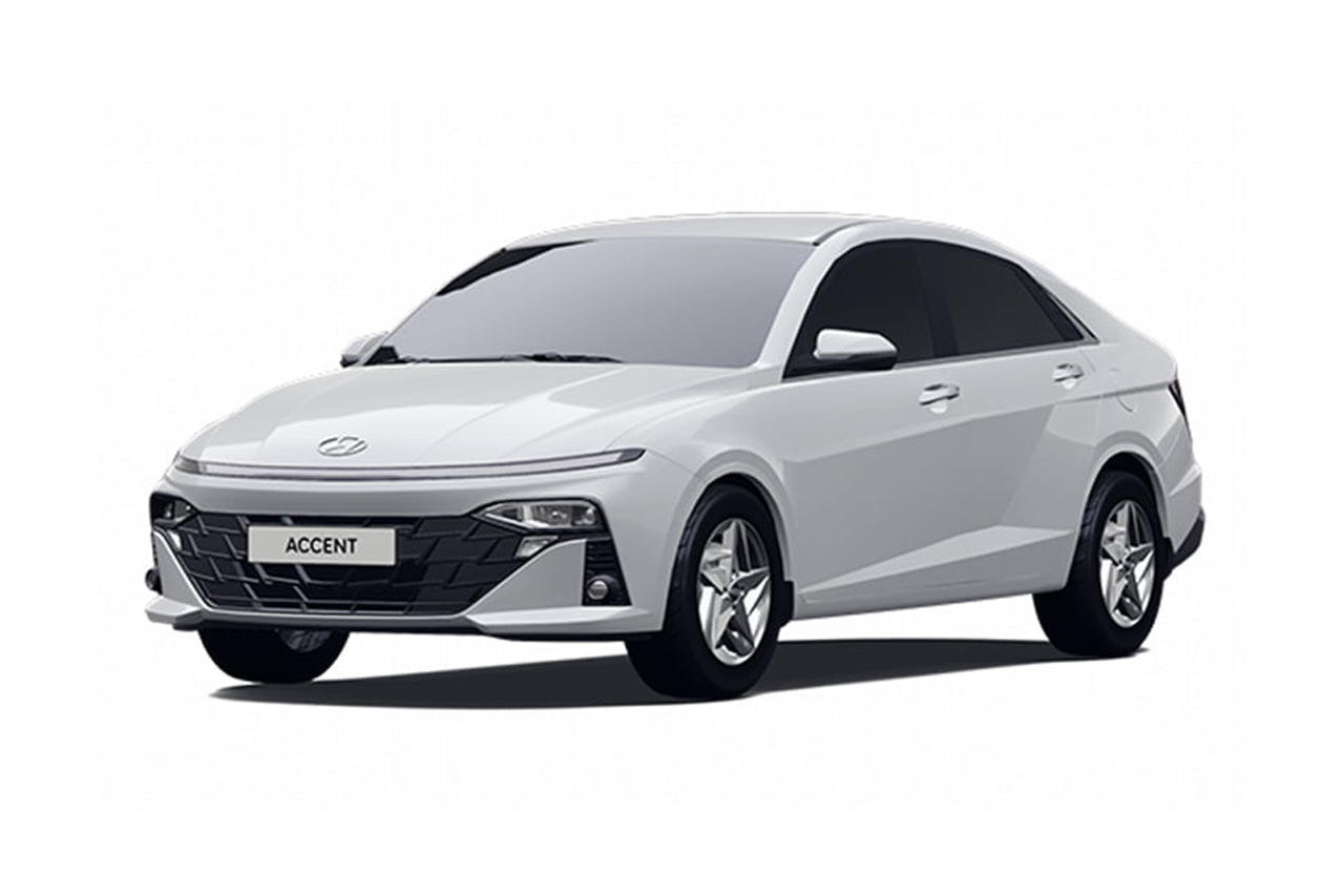 Hyundai Accent 2025 màu trắng tinh tế và phổ biến