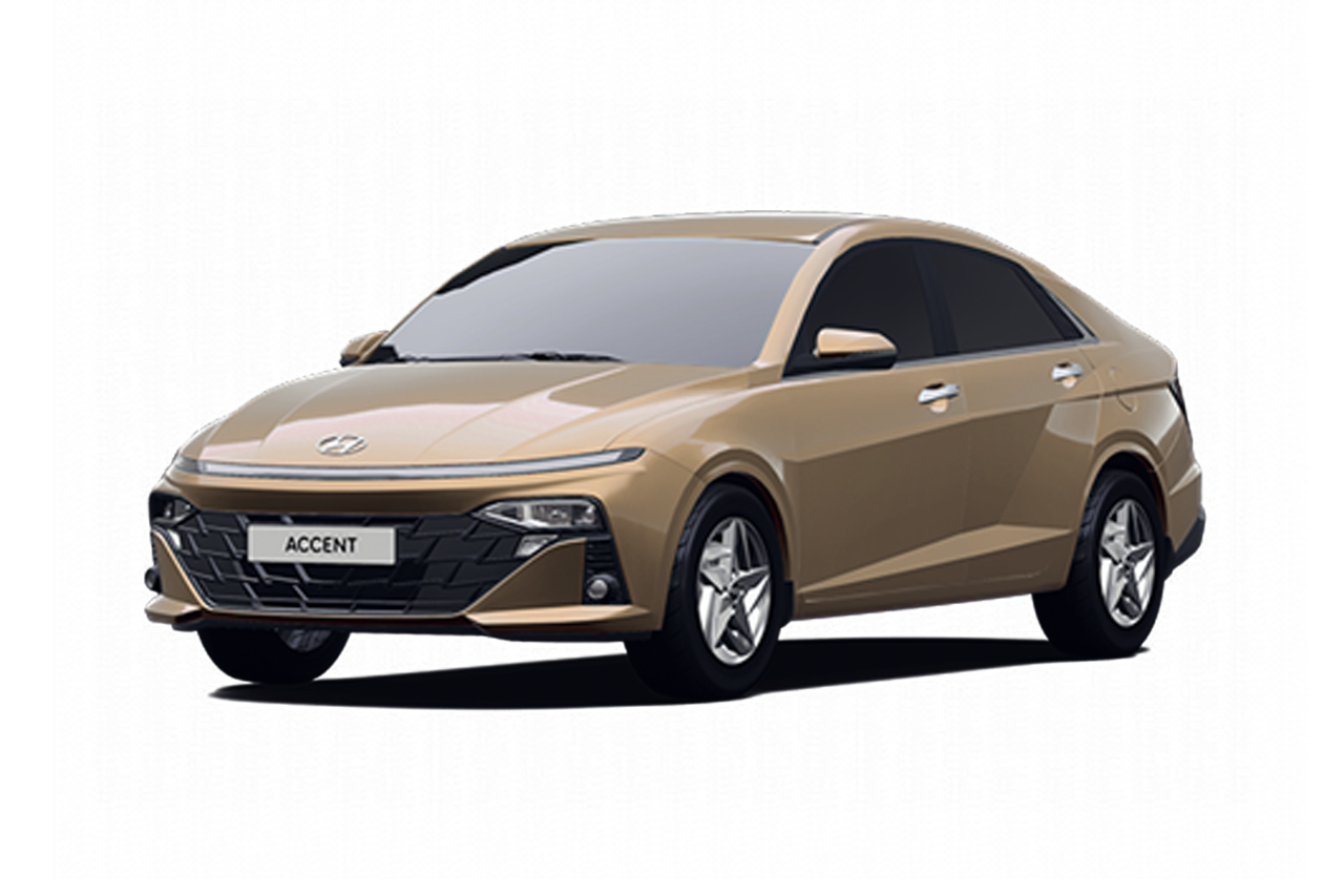 Hyundai Accent 2025 màu ghi vàng độc đáo