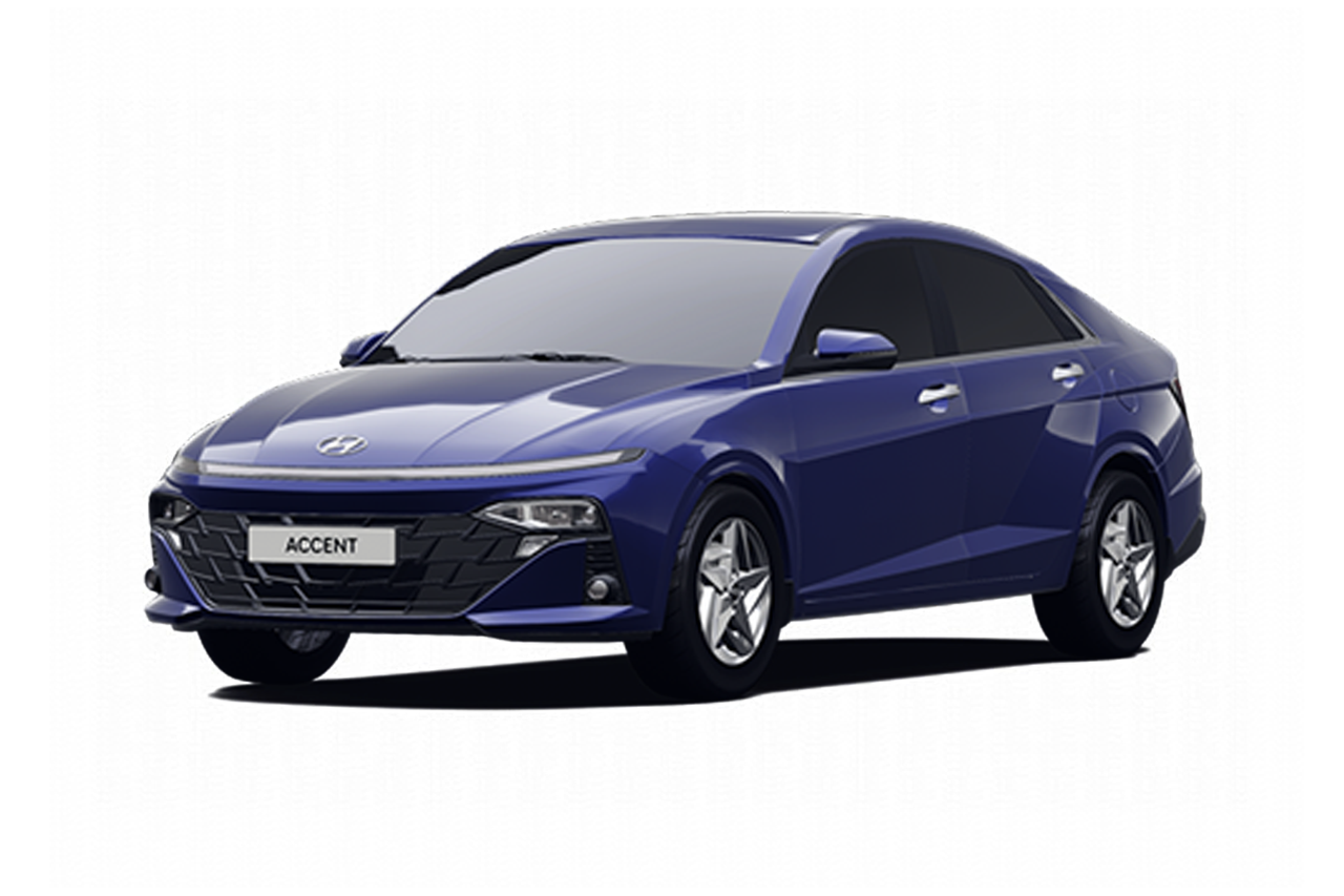 Hyundai Accent 2025 màu xanh dương thanh lịch