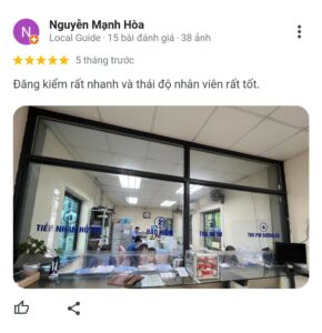 Phản hồi tích cực từ khách hàng về chất lượng dịch vụ tại trung tâm đăng kiểm 2901s