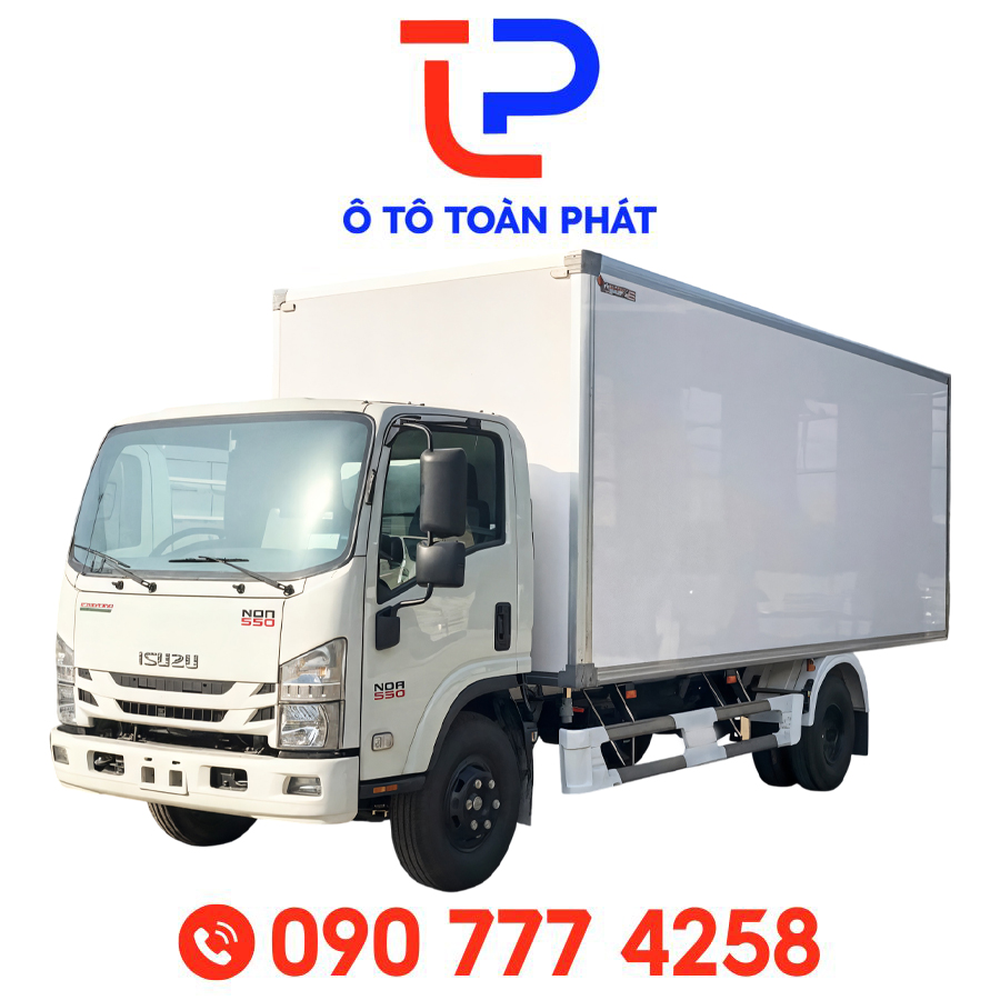 Xe ô tô tải Isuzu NQR75ME5 thùng kín Composite bền bỉ