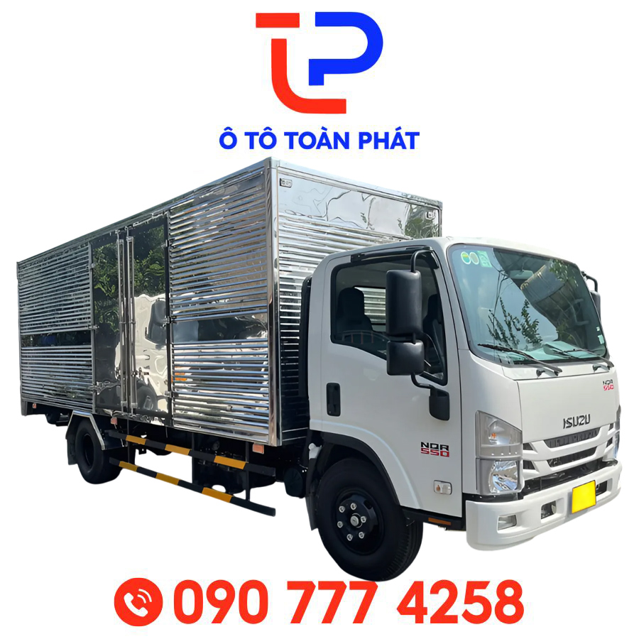 Xe ô tô tải Isuzu NQR75ME5 thùng kín Inox