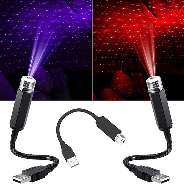 Đèn chiếu trần trời sao xe ô tô cắm cổng USB nhỏ gọn