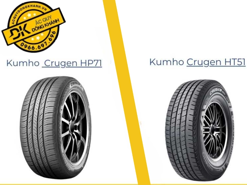 Lốp Kumho Crugen HP71 và HP51 cho SUV
