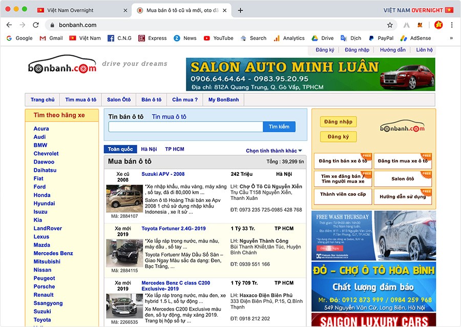 Bonbanh.com - Mua bán ô tô uy tín