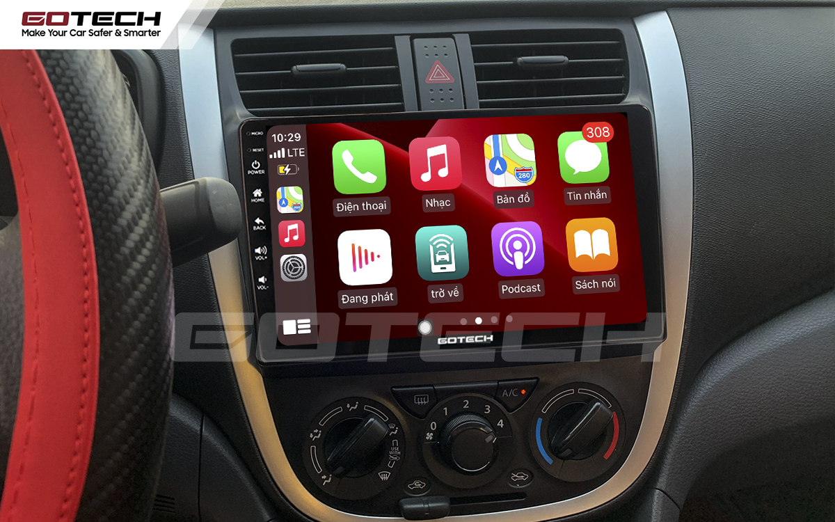 Kết nối Apple Carplay trên màn hình xe ô tô Suzuki Celerio