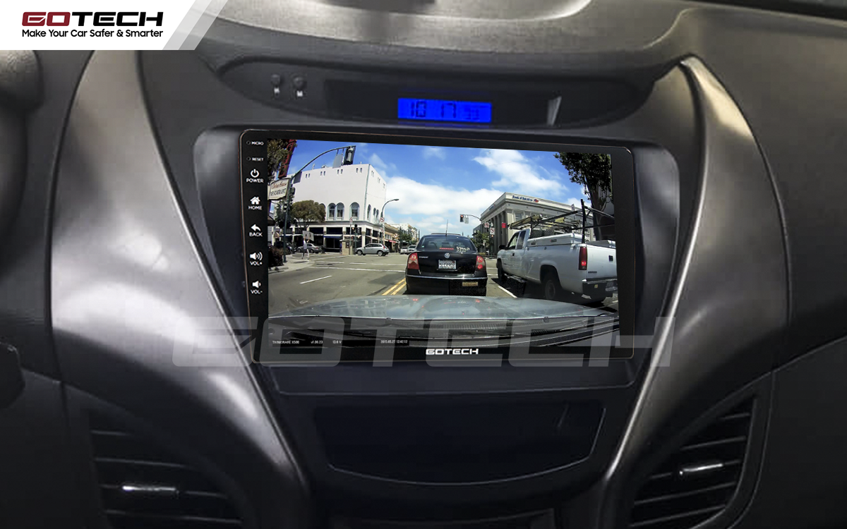 Hiển thị camera hành trình trên màn hình xe ô tô Elantra 2015