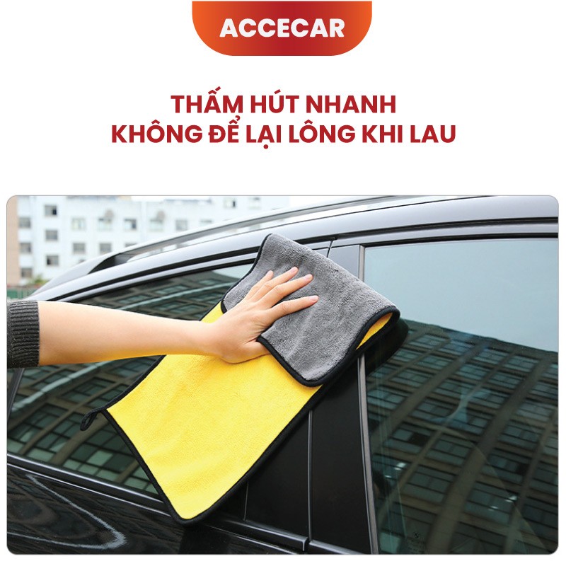Khăn lau xe ô tô Microfiber thấm hút hiệu quả