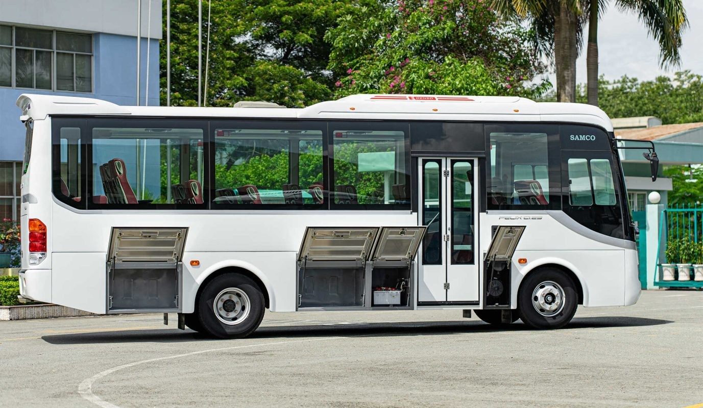 khoang hành lý xe 29 chỗ samco