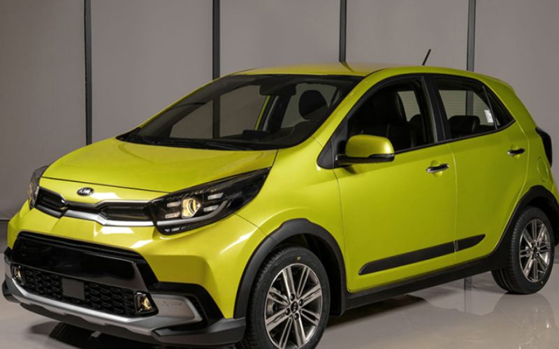 Kia Morning màu xanh dương, xe ô tô gia đình 5 chỗ cỡ nhỏ với nhiều tiện nghi