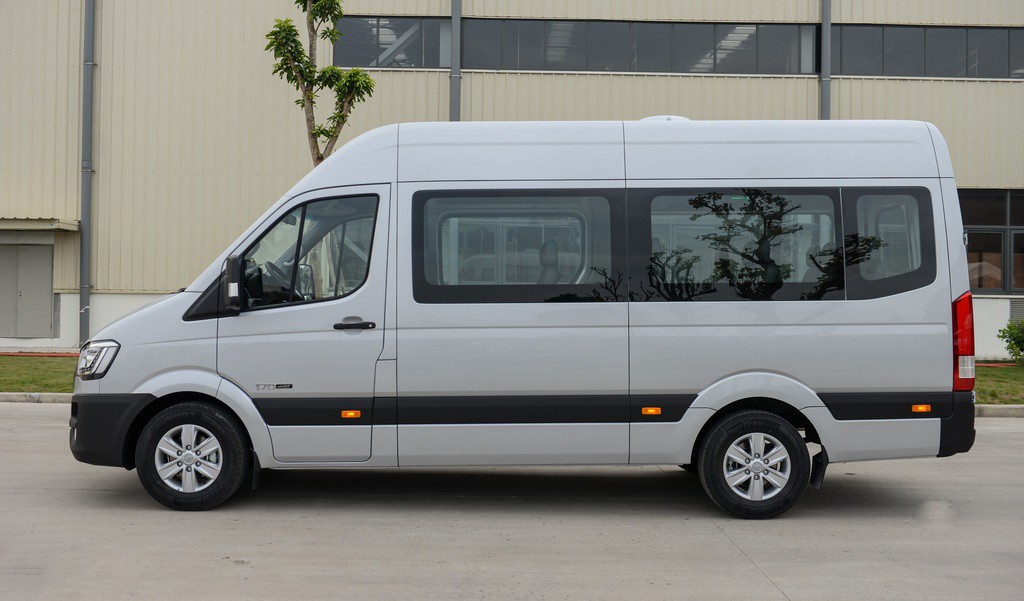 kích thước xe 16 chỗ