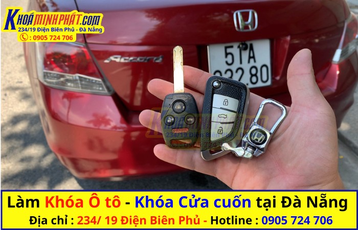 Dịch vụ làm chìa khóa cho xe Honda Accord tại Đà Nẵng