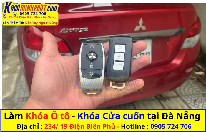 Smartkey xe Mitsubishi Attrage/Xpander được làm mới tại Đà Nẵng