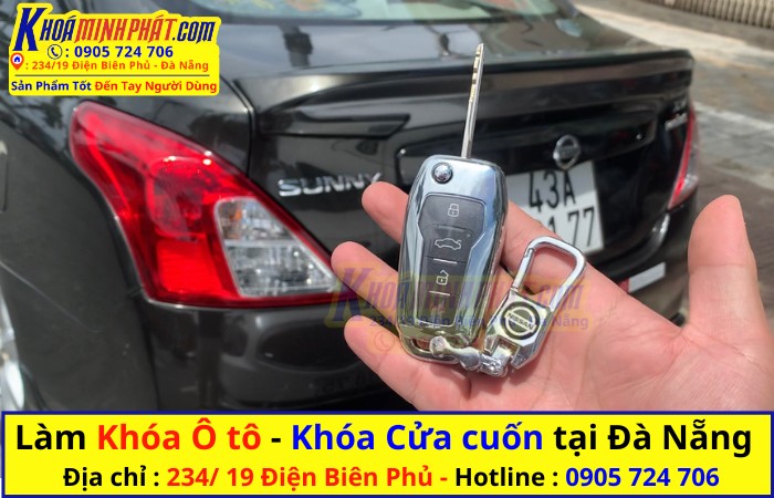 Thay vỏ chìa khóa xe Nissan Sunny tại Đà Nẵng