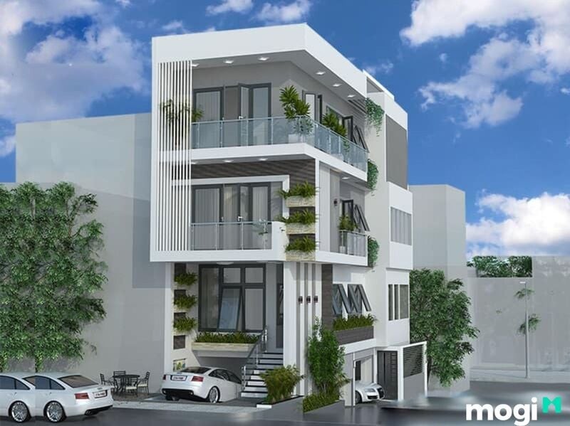 Ví dụ về độ dốc phù hợp khi làm dốc cho xe ô tô vào nhà