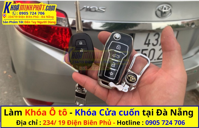Làm chìa khóa remote cho xe Toyota Vios tại Đà Nẵng