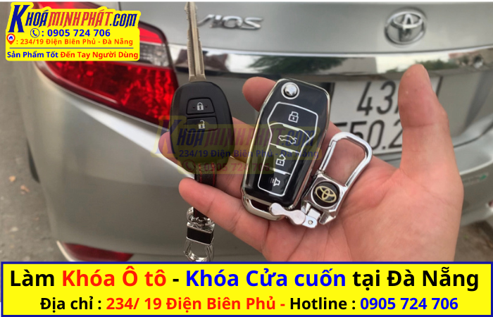 Làm chìa khóa xe Ô tô tại Đà Nẵng Toyota Vios