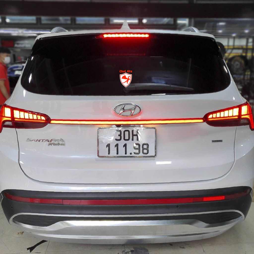 Thanh LED đuôi xe Hyundai Santafe sáng đẹp