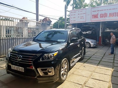 Toàn cảnh Lexus LX 570 đã sơn và phủ Ceramic