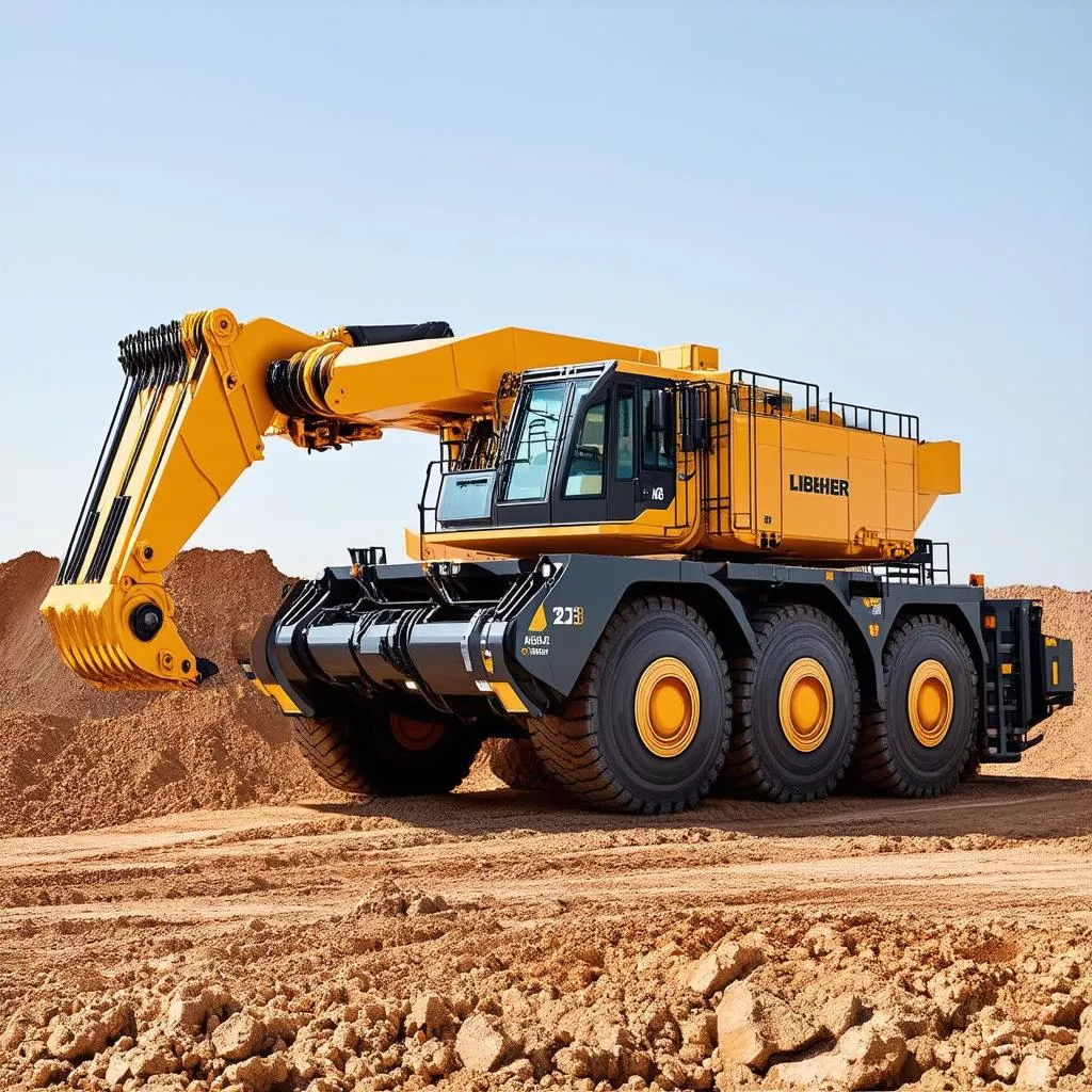 Xe tải mỏ Liebherr T 282B từng giữ kỷ lục thế giới về sức chở