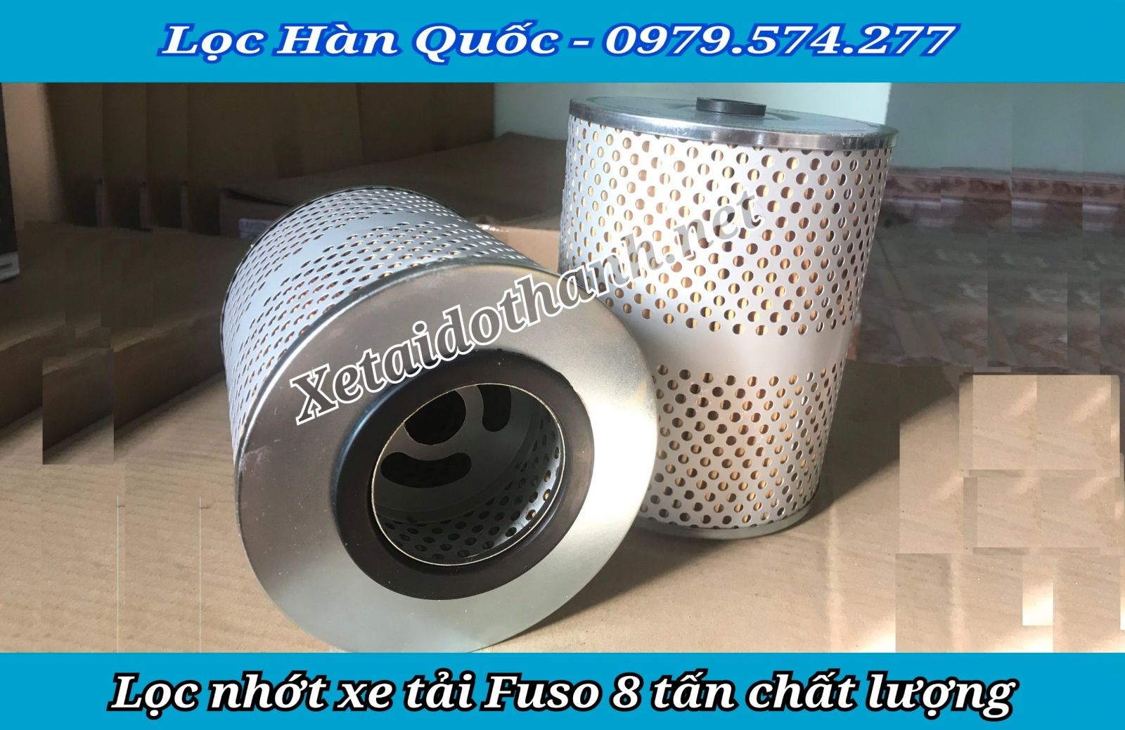 Lọc nhớt Fuso 8 tấn giúp bảo vệ động cơ bền bỉ
