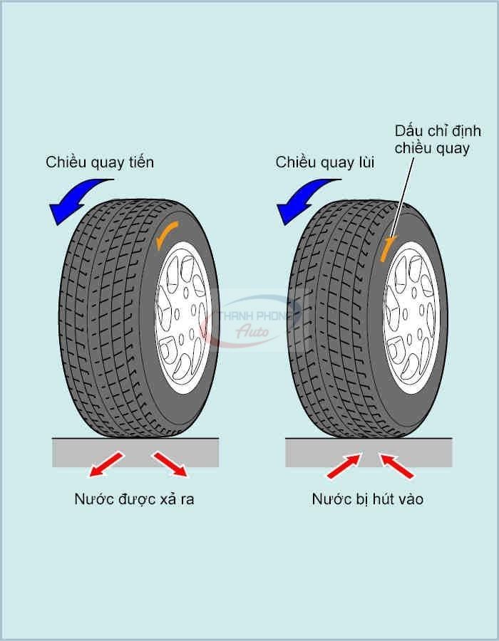 Các kiểu hoa lốp xe ô tô phổ biến.