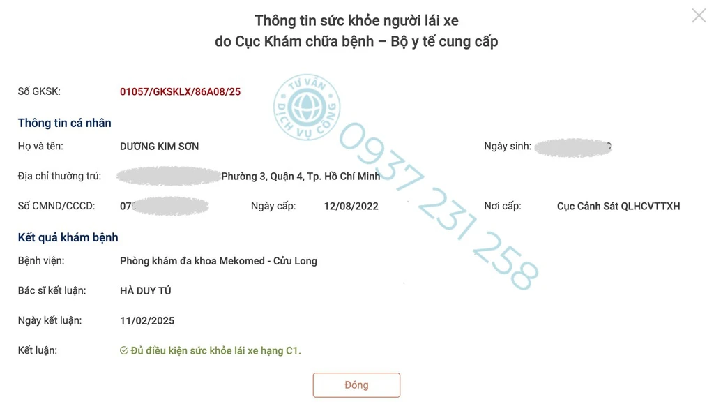 Nhập đúng nơi cư trú khi đổi GPLX