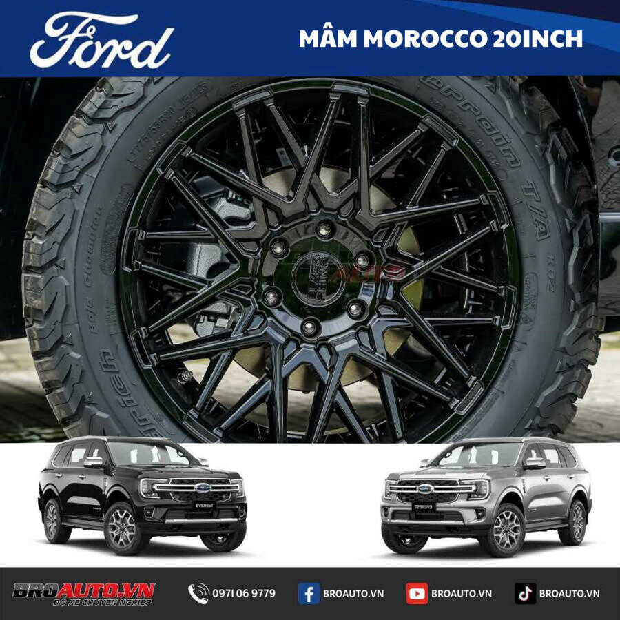 Xe ô tô Ford độ: Nâng cấp mâm Everest
