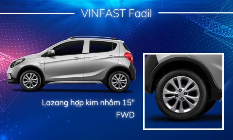 Các loại mâm xe đẹp và ấn tượng - Mâm xe ô tô hợp kim nhôm của dòng xe VinFast Fadil