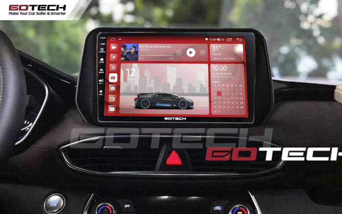 Màn hình xe ô tô GOTECH lắp trên xe Hyundai Tucson