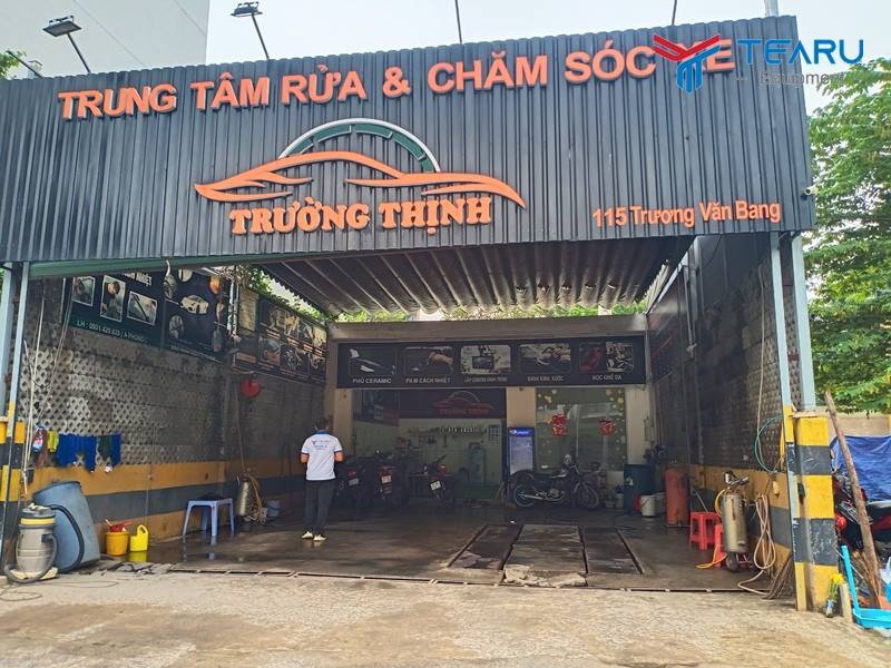 Mẫu biển quảng cáo tiệm rửa xe ô tô đơn giản hiệu quả
