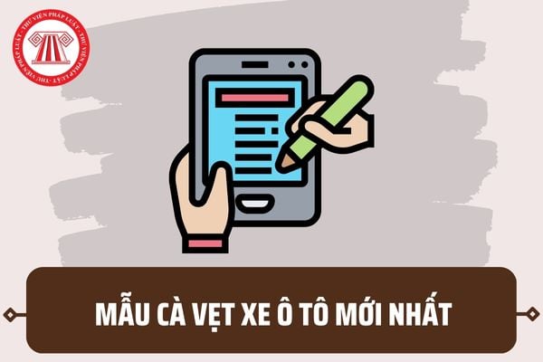 Mẫu minh họa giấy đăng ký xe ô tô