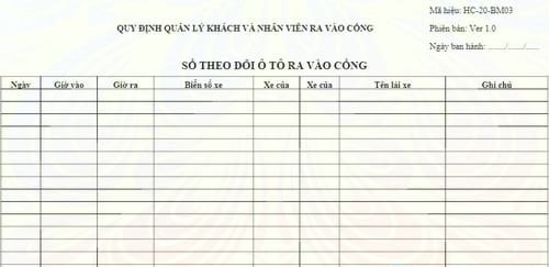 Sổ Lịch Trình Xe Ô Tô: Hướng Dẫn Chi Tiết