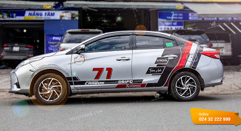 Tham khảo mẫu dán decal xe ô tô tại Hà Nội