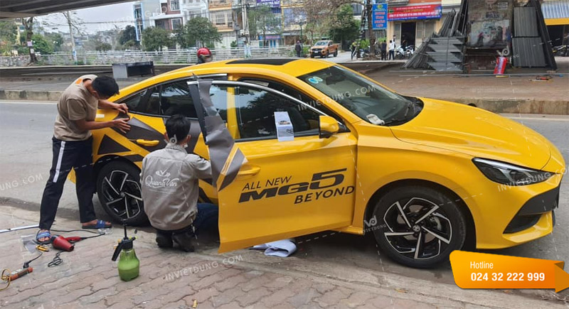 Địa chỉ dán decal xe ô tô uy tín tại Hà Nội