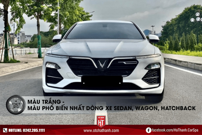 Màu trắng - Màu sơn xe ô tô phổ biến cho phân khúc xe Sedans, Wagons and Hatchbacks