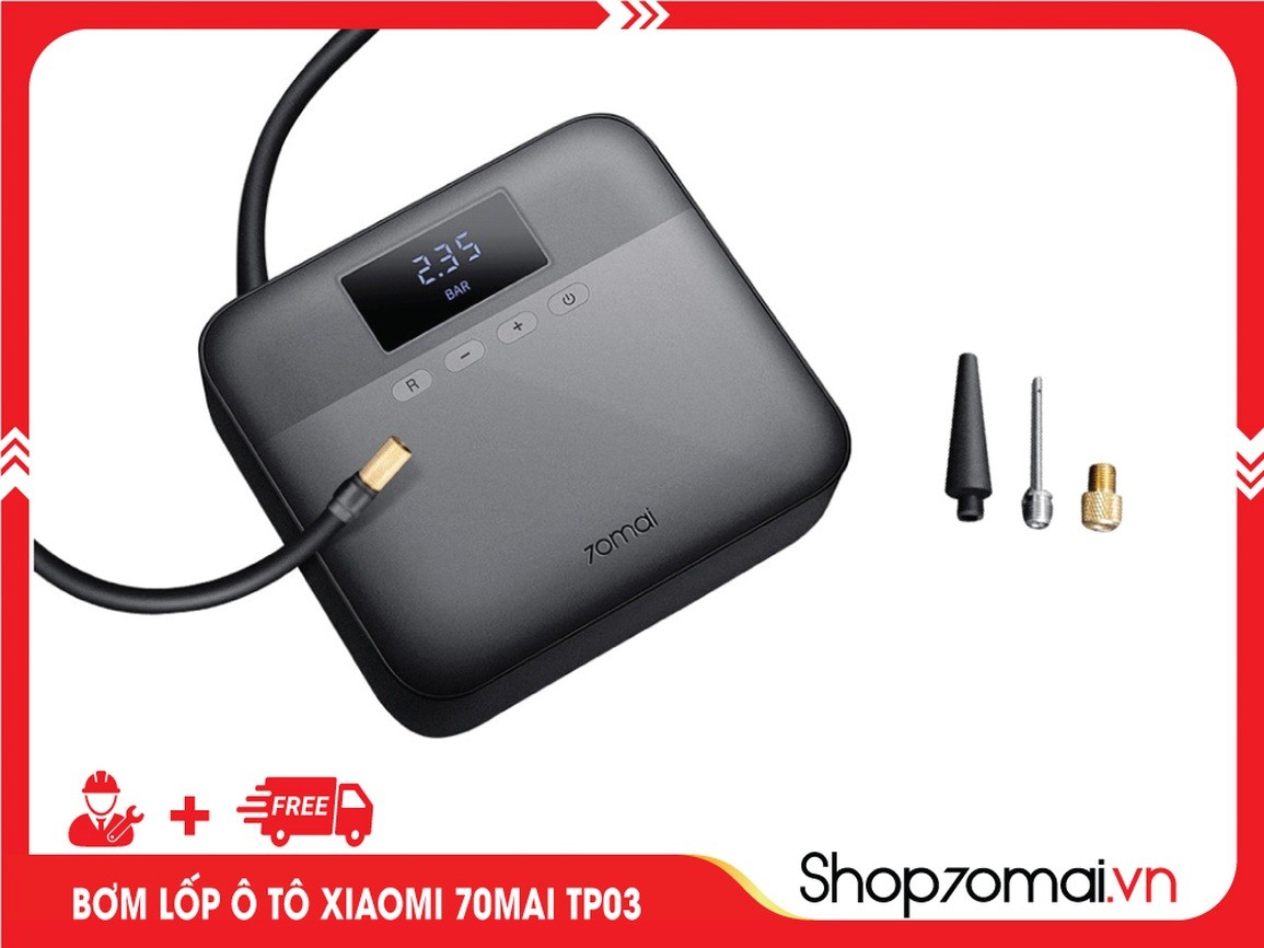 Thiết kế nhỏ gọn của bơm xe ô tô Xiaomi 70mai Midrive TP03