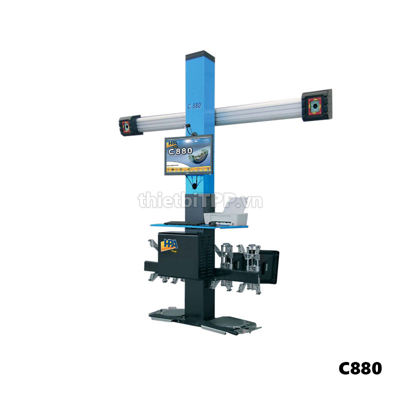 Máy cân chỉnh thước lái xe ô tô HPA C880 Italy tại xưởng dịch vụ
