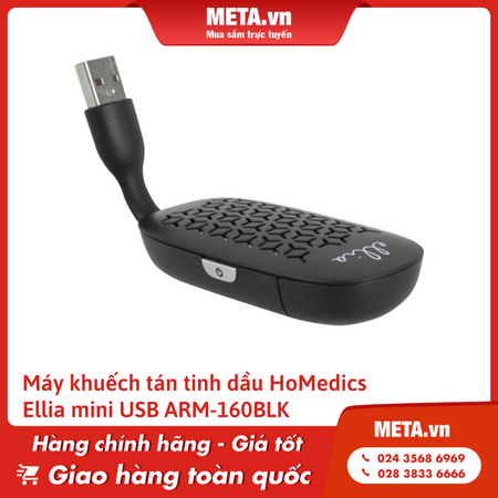 Máy khuếch tán tinh dầu HoMedics Ellia mini USB cho ô tô