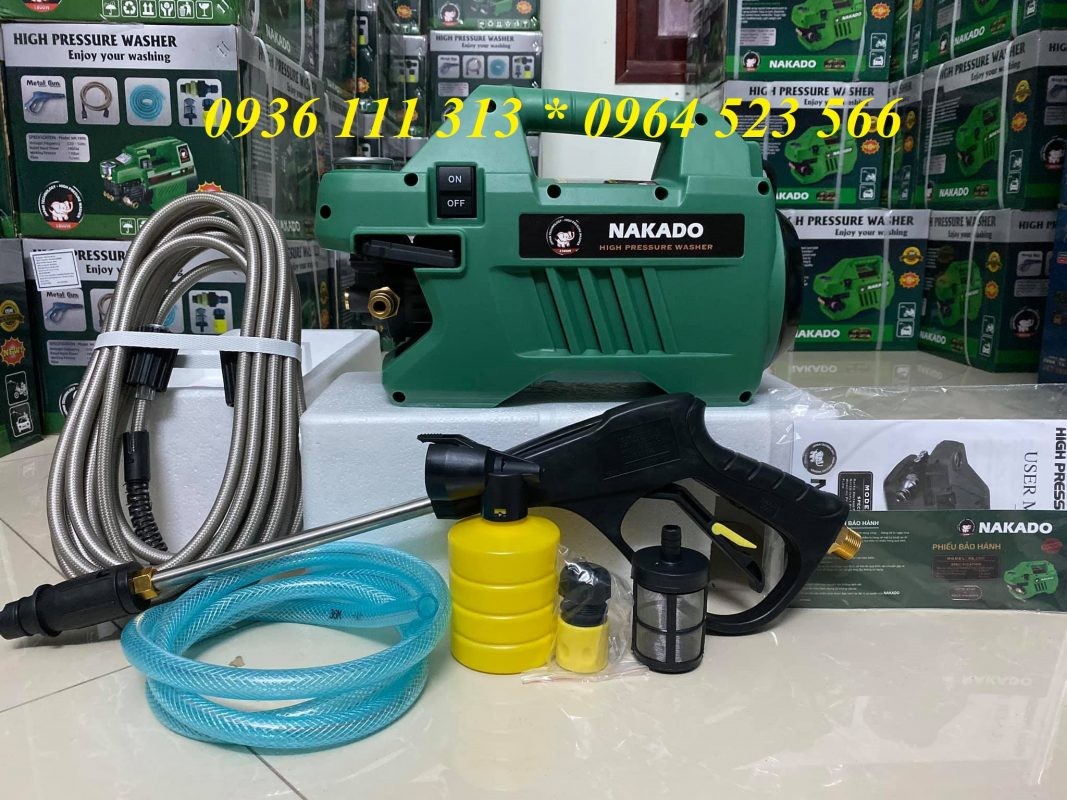 Máy rửa xe ô tô gia đình NAKADDO 2500W