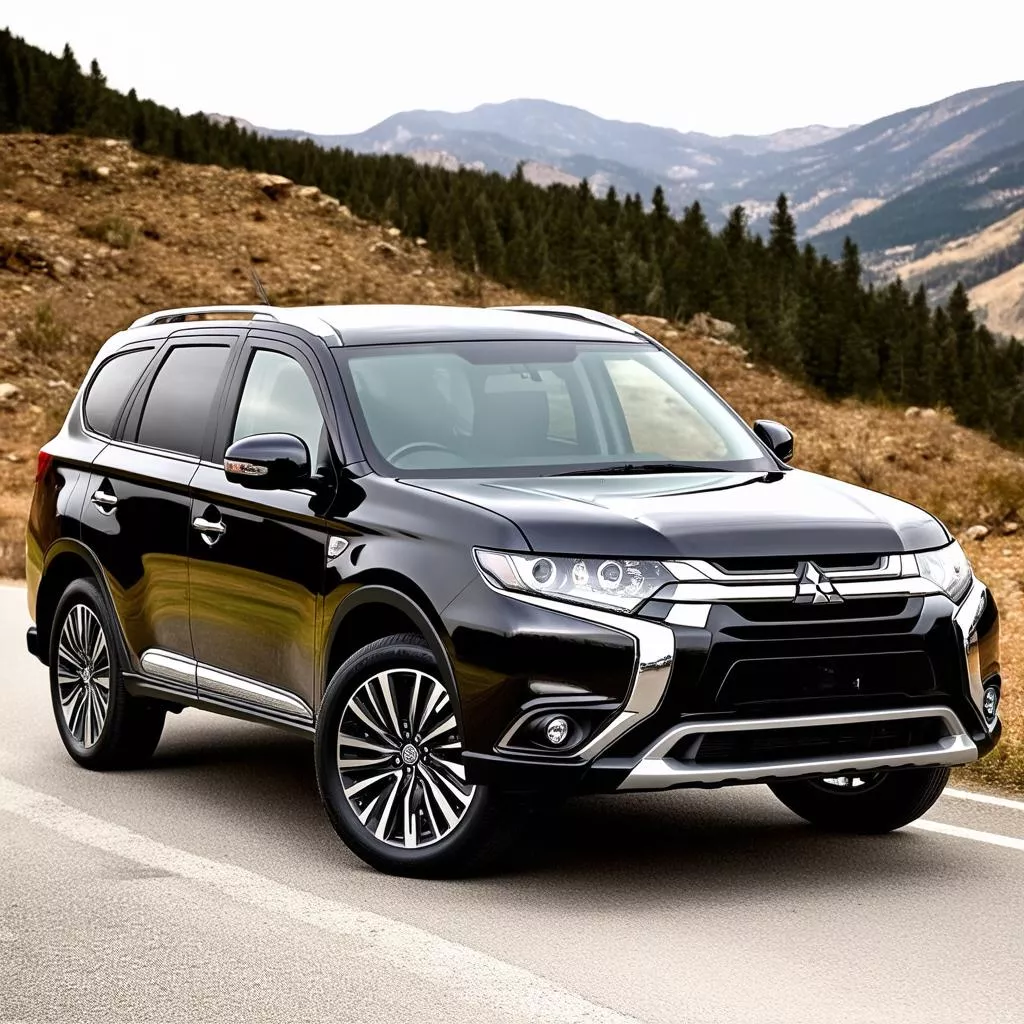Hình ảnh Mitsubishi Outlander, đại diện cho các loại xe ô tô Mitsubishi dòng SUV