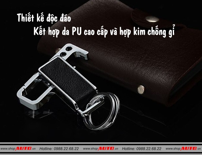 Chi tiết móc treo chìa khóa xe Honda bằng hợp kim bền bỉ