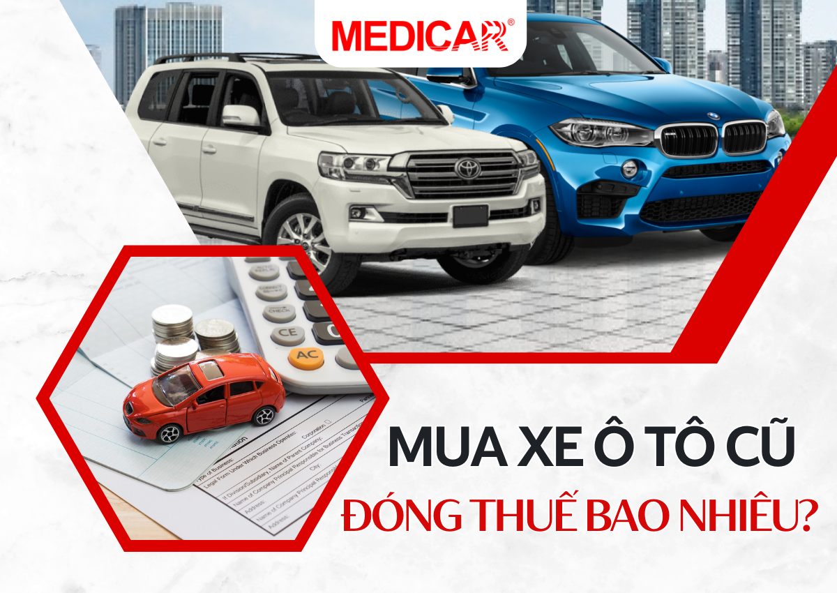 Hình ảnh minh họa các khoản đóng thuế xe ô tô cũ cần nộp khi mua xe đã qua sử dụng