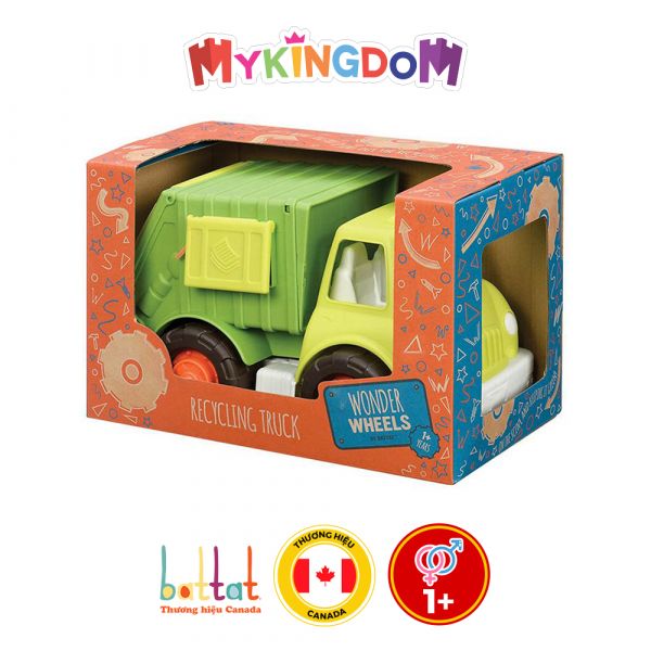 Xe môi trường đồ chơi Battat Wonder Wheels mô phỏng xe gom rác