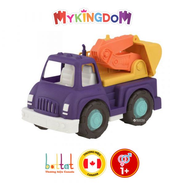 Xe máy xúc đồ chơi Battat Wonder Wheels có gầu xúc hoạt động