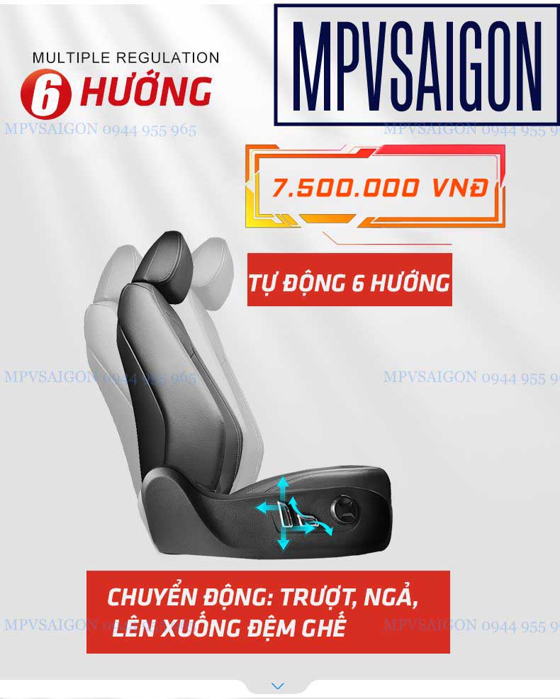 Ghế xe ô tô trước khi nâng cấp chỉnh điện 6 hướng